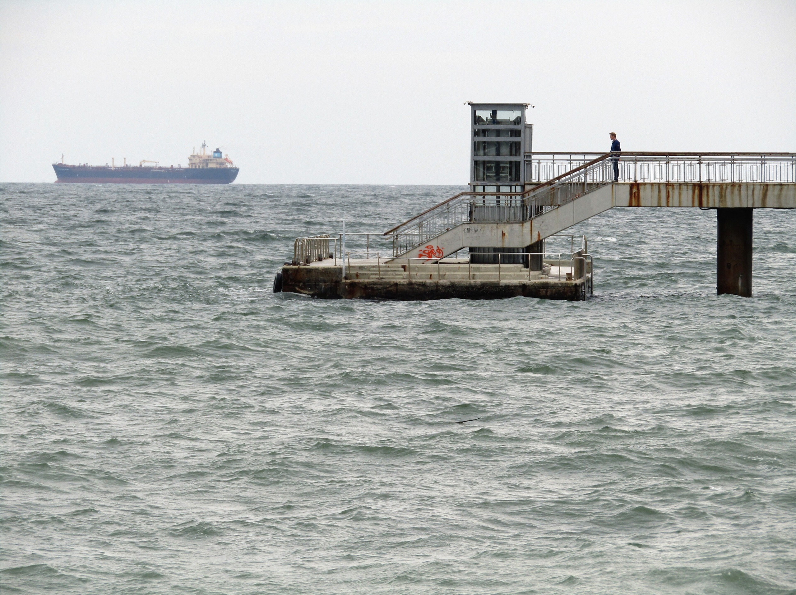 Burgas Pier extending into the Black Sea