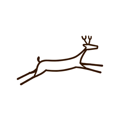 Jumping Thracian stag