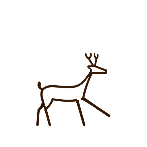 Illustrated Thracian stag